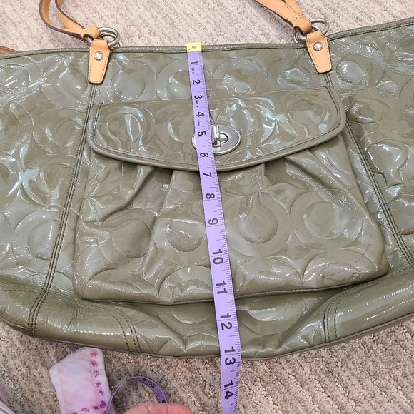 Coach Large patent leather Tote Bag - Picture 3 of 16